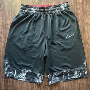 Nike Men's Black Marble Basketball Shorts